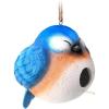 Spoontiques – Birdhouse – Garden Décor – Decorative for Yard and Garden Decoration – Hanging Novelty Birdhouse for Outdoor Patio – Blue Bird