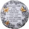 Spoontiques – Garden Décor – Cardinal Stepping Stone – Decorative Stone for Garden(Bronze Butterfly)