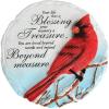 Spoontiques – Garden Décor – Cardinal Stepping Stone – Decorative Stone for Garden(Cardinal Blessing)