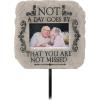 Spoontiques – Garden Décor – Garden Stake – Decorative Stake for Lawn and Yard – 24” High – Durable Weather Resistant Resin Sign for Home Décor – Cardinal Memorial Garden Stake(Gray)