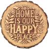 Spoontiques – Garden Décor – Happy Place Stepping Stone – Decorative Stone for Garden
