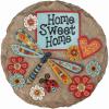 Spoontiques – Garden Décor – Home Sweet Dragonfly Stepping Stone – Decorative Stone for Garden