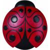 Spoontiques – Garden Décor – Ladybug Stepping Stone – Decorative Stone for Garden