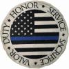 Spoontiques – Garden Décor – Police Blue Line Stepping Stone – Decorative Stone for Garden(Police Blue Line)