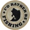 Spoontiques – Garden Décor -Mermaids Welcome Stepping Stone – Decorative Stone for Garden(I’d Rather Be Fishing)