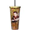 Spoontiques – Glitter Filled Acrylic Tumbler – Glitter Cup with Straw – 20 oz – Stainless Steel Locking Lid with Straw – Double Wall Insulated – BPA Free – Frosty the Snowman Glitter Cup(Elvis)