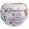 Spoontiques Decorative Flower Pots for Indoor and Outdoor Use – Hand Painted Resin Plant Pot – Home and Garden Décor (Grandma, 5.75″ x 5.75″ x 4.25″)(Modern)