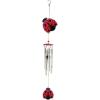 Spoontiques Gnome Wind Chime – Outdoor Garden Décor – Decorative Chimes for Yard, Garden, Backyard and Patio Decoration(Ladybug Metal)