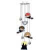 Spoontiques Peanuts Group Wind Chime – Outdoor Garden Décor – Decorative Chimes for Yard, Garden, Backyard and Patio Decoration(Hp Metal)