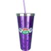 Spoontiques Scooby Doo Stainless Steel Tumbler, 24oz – Double Wall Insulated Travel Cup with Straw(Central Perk)