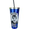 Spoontiques Scooby Doo Stainless Steel Tumbler, 24oz – Double Wall Insulated Travel Cup with Straw(Elvis)