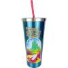 Spoontiques Scooby Doo Stainless Steel Tumbler, 24oz – Double Wall Insulated Travel Cup with Straw(Ruby Slippers)