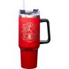 Spoontiques Stainless Steel Travel Mug, 40oz – Double Wall Insulation, Sturdy Handle, Sliding Lock Travel Lid – Camo(Fire  Etched)