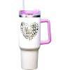 Spoontiques Stainless Steel Travel Mug, 40oz – Double Wall Insulation, Sturdy Handle, Sliding Lock Travel Lid – Camo(Nurse  Etched)