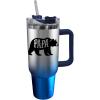 Spoontiques Stainless Steel Travel Mug, 40oz – Double Wall Insulation, Sturdy Handle, Sliding Lock Travel Lid – Camo(Papa Bear)
