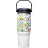Spoontiques Wonder Woman Stainless Steel Water Bottle – 10″ Tall, Twist Off Lid & Carrying Handle – Stainless Steel Outer Wall & Acrylic Inner Wall(Peanuts Characters)