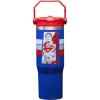 Spoontiques Wonder Woman Stainless Steel Water Bottle – 10″ Tall, Twist Off Lid & Carrying Handle – Stainless Steel Outer Wall & Acrylic Inner Wall(Superman)