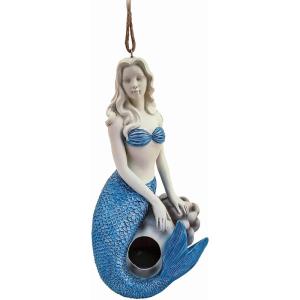 Spoontiques – Birdhouse – Garden Décor – Decorative Bird House for Yard and Garden Decoration – Hanging Novelty for Outdoor Patio – Flamingo Birdhouse(Mermaid)