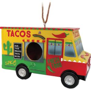 Spoontiques – Birdhouse – Garden Décor – Decorative Bird House for Yard and Garden Decoration – Hanging Novelty for Outdoor Patio – Taco Truck Birdhouse(Taco Truck)
