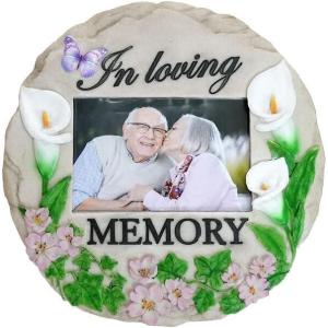 Spoontiques – Garden Décor – Cardinal Stepping Stone – Decorative Stone for Garden(In Loving Memory)