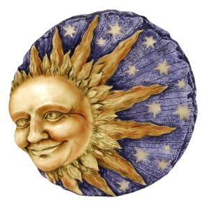 Spoontiques – Garden Décor – Celestial Glow Stepping Stone – Decorative Stone for Garden