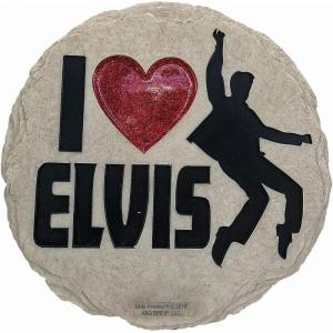 Spoontiques – Garden Décor – Elvis Stepping Stone – Decorative Stone for Garden