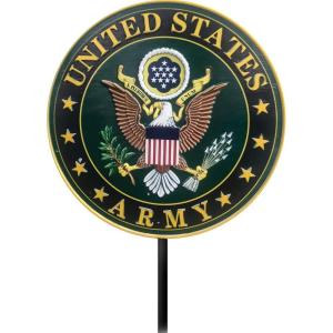 Spoontiques – Garden Décor – Garden Stake – Decorative Stake for Lawn and Yard – 24” High – Durable Weather Resistant Resin Sign for Home Décor – Cardinal Memorial Garden Stake(U.s. Army)