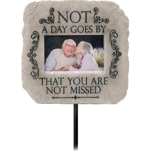 Spoontiques – Garden Décor – Garden Stake – Decorative Stake for Lawn and Yard – 24” High – Durable Weather Resistant Resin Sign for Home Décor – Cardinal Memorial Garden Stake(Gray)