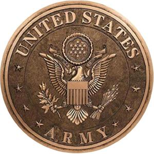 Spoontiques – Garden Décor – Police Blue Line Stepping Stone – Decorative Stone for Garden(Army Bronze Tone)