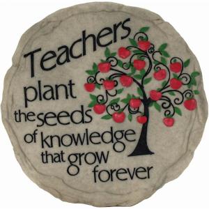 Spoontiques – Garden Décor – Teacher Stepping Stone – Decorative Stone for Garden(Teacher)