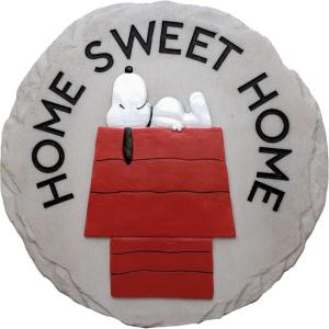 Spoontiques – Peanuts Home Stepping Stone – Decorative Garden Stone for Yard, Patio, Garden or Walkway – Outdoor or Indoor Home Decor (13447)
