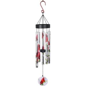 Spoontiques Cardinal Wind Chime – Outdoor Garden Décor – Decorative Chimes for Yard, Garden, Backyard and Patio Decoration