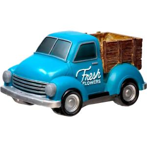 Spoontiques Decorative Flower Pots for Indoor and Outdoor Use – Hand Painted Resin Plant Pot – Home and Garden Décor (Grandma, 5.75″ x 5.75″ x 4.25″)(Blue Truck)