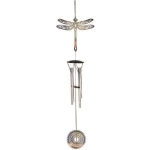 Spoontiques Dragonfly Metal Wind Chime – Outdoor Garden Décor – Decorative Chimes for Yard, Garden, Backyard and Patio Decoration