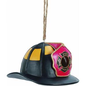 Spoontiques Fire Hat Birdhouse – Garden Décor – Hanging Novelty Decorative Bird House for Yard, Garden Decoration, Outdoor Patio
