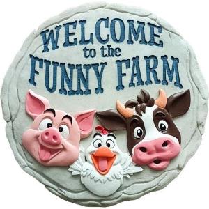 Spoontiques -Garden Décor – Turtle Stepping Stone – Decorative Stone for Garden(Funny Farm)