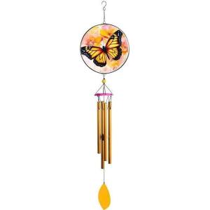 Spoontiques Gnome Wind Chime – Outdoor Garden Décor – Decorative Chimes for Yard, Garden, Backyard and Patio Decoration(Butterfly)