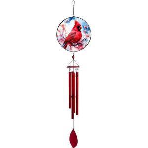 Spoontiques Gnome Wind Chime – Outdoor Garden Décor – Decorative Chimes for Yard, Garden, Backyard and Patio Decoration(Cardinal Suncatcher)