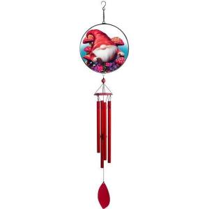 Spoontiques Gnome Wind Chime – Outdoor Garden Décor – Decorative Chimes for Yard, Garden, Backyard and Patio Decoration(Gnome Suncatcher)