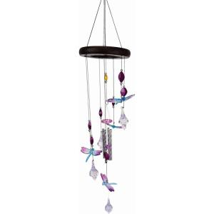 Spoontiques Gnome Wind Chime – Outdoor Garden Décor – Decorative Chimes for Yard, Garden, Backyard and Patio Decoration(Purple)