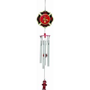 Spoontiques Horse Wind Chime – Outdoor Garden Décor – Decorative Chimes for Yard, Garden, Backyard and Patio Decoration(Firefighter)