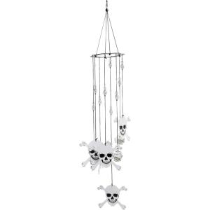 Spoontiques Horse Wind Chime – Outdoor Garden Décor – Decorative Chimes for Yard, Garden, Backyard and Patio Decoration(Skull and Crossbones)