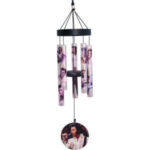 Spoontiques Peanuts Group Wind Chime – Outdoor Garden Décor – Decorative Chimes for Yard, Garden, Backyard and Patio Decoration(Elvis Small Uv)