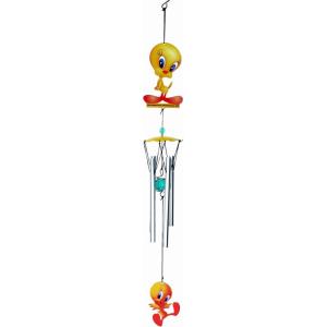 Spoontiques Peanuts Group Wind Chime – Outdoor Garden Décor – Decorative Chimes for Yard, Garden, Backyard and Patio Decoration(Looney Tunes Tweety)