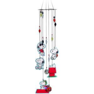 Spoontiques Peanuts Group Wind Chime – Outdoor Garden Décor – Decorative Chimes for Yard, Garden, Backyard and Patio Decoration(Peanuts Snoopy)