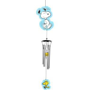 Spoontiques Peanuts Group Wind Chime – Outdoor Garden Décor – Decorative Chimes for Yard, Garden, Backyard and Patio Decoration(Snoopy Metal)