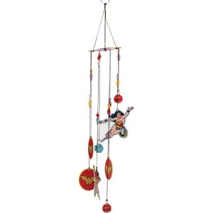 Spoontiques Peanuts Group Wind Chime – Outdoor Garden Décor – Decorative Chimes for Yard, Garden, Backyard and Patio Decoration(Wonder Woman)