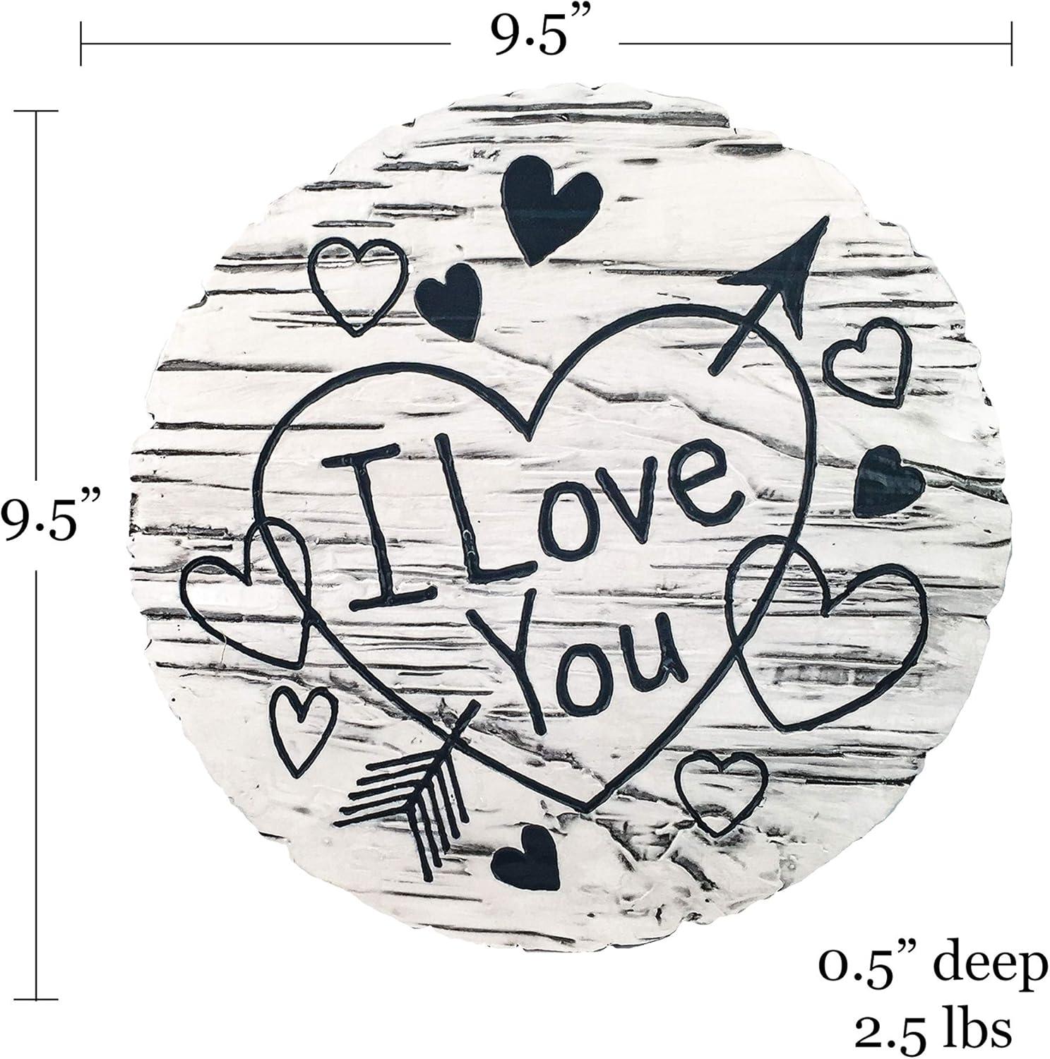 image:imageSpoontiques Garden Dcor I Love You Stepping Stone Decorative Stone for Garden