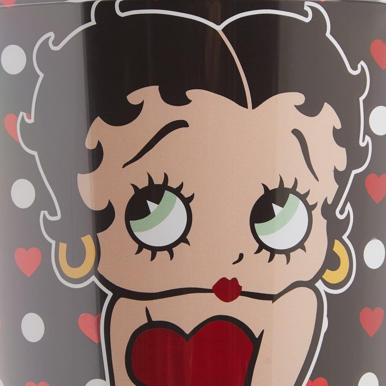 image:imageSpoontiques Acrylic Foil Cup with Straw 20oz Metallic Locking Double Wall Insulated BPA Free ElvisBetty Boop