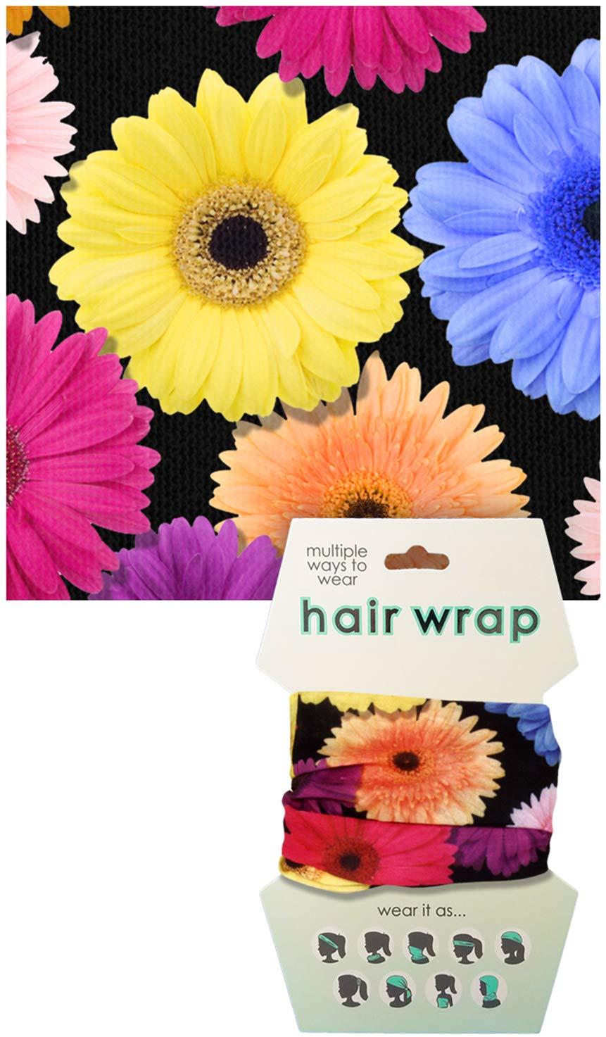 image:imageSpoontiques Music Hair Wrap Multifunctional Bandanna Headband Hair Tie Gaiter and ScarfFlowers